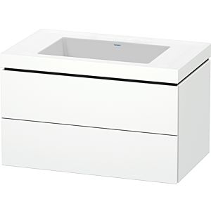 Duravit L-Cube vanity unit LC6927N1818 80 x 48 cm, without tap hole, matt white, 2 drawers