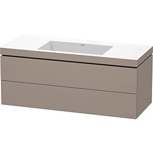 Duravit L-Cube vanity unit LC6929N4343 120 x 48 cm, without tap hole, basalt matt, 2 drawers