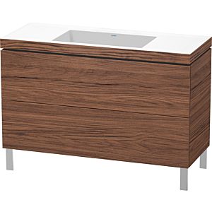 Duravit L-Cube vanity unit LC6939N2121 120 x 48 cm, without tap hole, dark walnut, 2 pull-outs, floor-standing