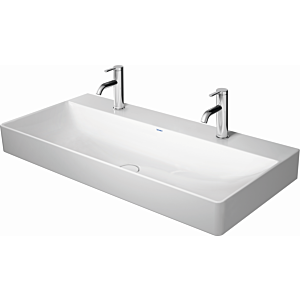 Duravit DuraSquare lavabo 2353100073 blanc, 100x47cm, sol, 3 trous robinet