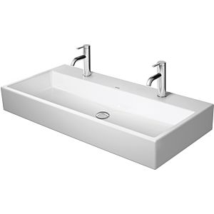 Duravit Vero Air Waschtisch 23501000431 weiss wondergliss, 100x47cm, 2 Hahnlöcher, o. Überlauf