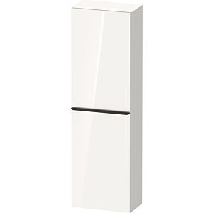 Duravit D-Neo armoire mi-hauteur DE011802222 40x24x132cm, porte 2000 , 4 étagères en verre, Blanc Brillant