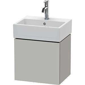 L-Cube Duravit vasque LC6245L0707 43,4x34,1x40cm, suspendu, porte à gauche, gris béton mat