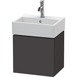 Duravit L-Cube vanity unit LC6245R8080 43.4x34.1x40cm, wall-hung, door on the right, graphite super matt