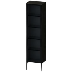 Duravit XViu XV1376LB216 50x36x177cm, porte en verre, noir mat, porte à gauche, Eiche schwarz