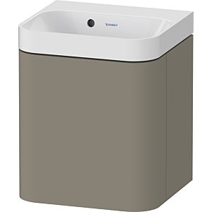 Duravit Happy D.2 Plus Möbelwaschtisch HP4340N92920000 40x36cm, 1 Tür, Anschlag links, ohne Hahnloch, steingrau seidenmatt