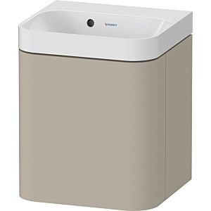 Duravit Happy D.2 Plus Möbelwaschtisch HP4340N60600000 40x36cm, 1 Tür, Anschlag links, ohne Hahnloch, taupe seidenmatt