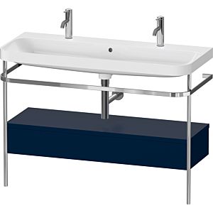 Combinaison lavabo pour meuble Duravit Happy D.2 Plus HP4854O98980000 117,5x49cm, avec console en métal, finition satinée bleu nuit