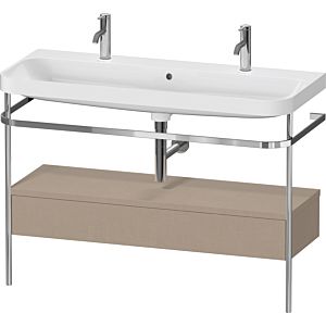 Duravit Happy D.2 Plus Möbelwaschtisch-Kombination HP4854O75750000 117,5x49cm, mit Metallkonsole, leinen