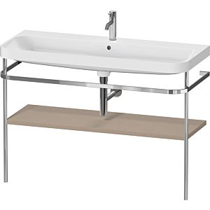 Duravit Happy D.2 Plus furniture washbasin combination HP4839O75750000 117.5x49cm, with metal console, 1 tap hole, linen