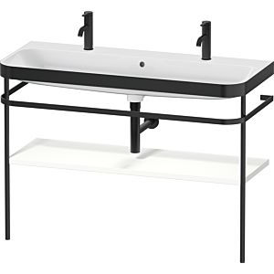 Duravit Happy D.2 Plus furniture washbasin combination HP4759O36360000 117.5x49cm, with 1 tap hole, metal bracket, white satin finish