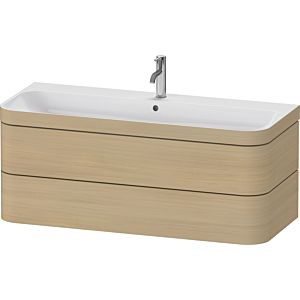 Duravit Happy D.2 Plus Möbelwaschtisch-Unterschrank HP4639O71710000 117,5x49cm, 2 Schubkästen, 1 Hahnloch, mediterrane Eiche