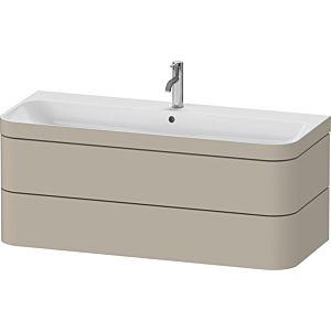 Duravit Happy D.2 Plus furniture HP4639O60600000 117.5x49cm, 2 drawers, 1 tap hole, taupe satin finish