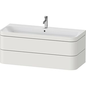 Duravit Happy D.2 Plus vanity HP4639O39390000 117.5x49cm, 2 drawers, 1 tap hole, nordic white satin finish