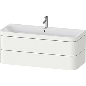 Duravit Happy D.2 Plus Möbelwaschtisch-Unterschrank HP4639O36360000 117,5x49cm, 2 Schubkästen, 1 Hahnloch, weiß seidenmatt
