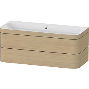 Duravit Happy D.2 Plus vanity HP4639N71710000 117.5x49cm, 2 drawers, without tap hole, Mediterranean oak