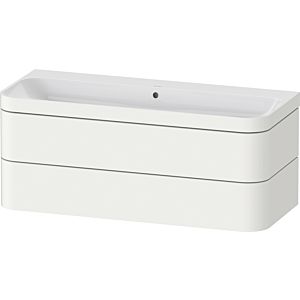 Duravit Happy D.2 Plus meuble sous-vasque HP4639N36360000 117,5x49cm, 2 tiroirs, sans trou pour robinetterie, blanc