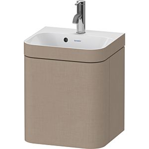 Duravit Happy D.2 Plus meuble sous-vasque HP4634O75750000 40x36cm, 1 porte, charnières à droite, avec trou pour robinet, lin