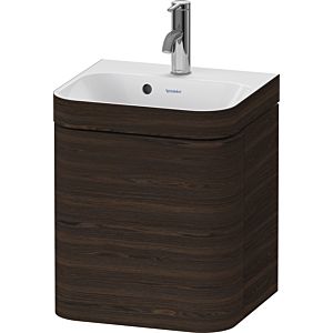 Duravit Happy D.2 Plus meuble sous-lavabo HP4634O69690000 40x36cm, 1 porte, charnières à droite, avec trou pour robinet, noyer brossé