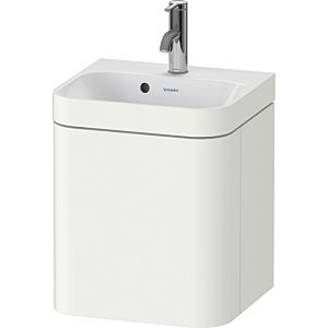 Duravit Happy D.2 Plus meuble sous-lavabo HP4634O36360000 40x36cm, 1 porte, charnières à droite, avec trou pour robinetterie, blanc