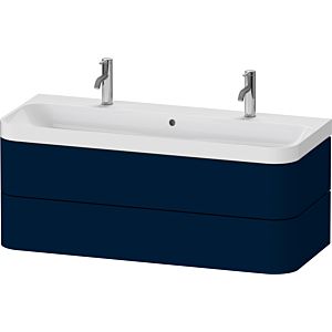 Duravit Happy D.2 Plus Möbelwaschtisch HP4379O98980000 117,5x49cm, 2 Schubkästen, nachtblau seidenmatt