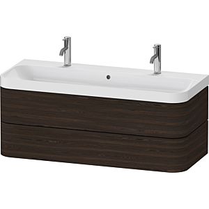 Duravit Happy D.2 Plus vanity HP4379O69690000 117.5x49cm, 2 drawers, brushed walnut
