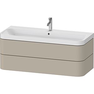 Duravit Happy D.2 Plus vanity HP4349O60600000 117.5x49cm, 2 drawers, 1 tap hole, taupe satin matt