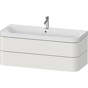 Duravit Happy D.2 Plus HP4349O39390000 117,5x49cm, 2 tiroirs, 1 trou pour robinetterie, nordic blanc