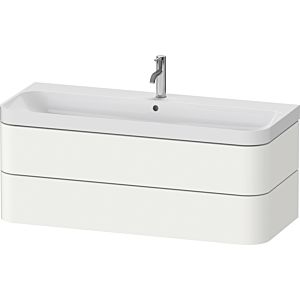 Duravit Happy D.2 Plus vanity HP4349O36360000 117.5x49cm, 2 drawers, 1 tap hole, white satin finish