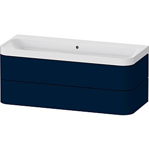 Duravit Happy D.2 Plus Möbelwaschtisch HP4349N98980000 117,5x49cm, 2 Schubkästen, ohne Hahnloch, nachtblau seidenmatt