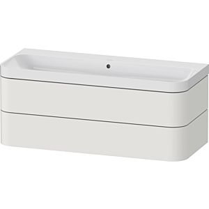 Duravit Happy D.2 Plus vanity HP4349N39390000 117.5x49cm, 2 drawers, without tap hole, nordic white satin finish