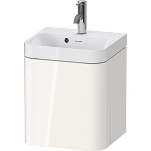 Duravit Happy D.2 Plus Möbelwaschtisch HP4344O22220000 40x36cm, 1 Tür, Anschlag rechts, mit Hahnloch, weiß hochglanz