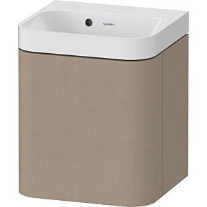 Duravit Happy D.2 Plus Möbelwaschtisch HP4344N75750000 40x36cm, 1 Tür, Anschlag rechts, ohne Hahnloch, leinen