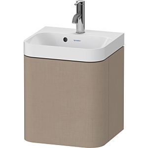 Duravit Happy D.2 Plus Möbelwaschtisch HP4340O75750000 40x36cm, 1 Tür, Anschlag links, mit Hahnloch, leinen