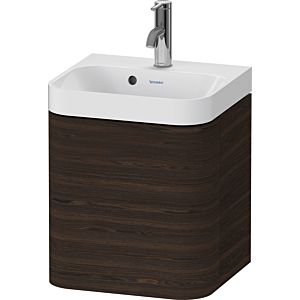 Duravit Happy D.2 Plus Möbelwaschtisch HP4340O69690000 40x36cm, 1 Tür, Anschlag links, mit Hahnloch, nussbaum gebürstet