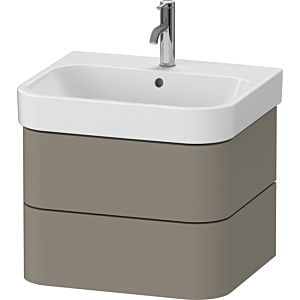 Duravit Happy D.2 Plus Waschtisch-Unterschrank HP4385092920000 57,5 x 49 cm, steingrau seidenmatt, 2 Schubkästen