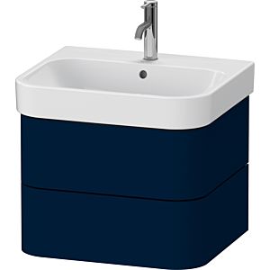Duravit Happy D.2 Plus Waschtisch-Unterschrank HP4385098980000 57,5 x 49 cm, nachtblau seidenmatt, 2 Schubkästen