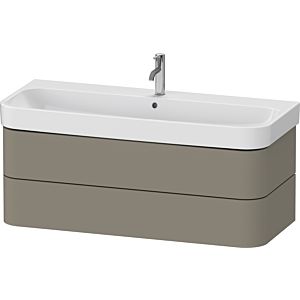 Duravit Happy D.2 Plus HP4389092920000 117.5 x 49 cm, stone gray satin finish, 2 drawers