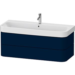Duravit Happy D.2 Plus HP4389098980000 117,5 x 49 cm, finition satinée bleu nuit, 2 tiroirs