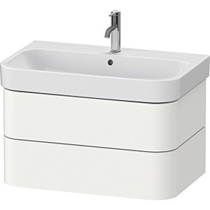 Duravit Happy D.2 Plus Waschtisch-Unterschrank HP4387036360000 77,5 x 49 cm, weiß seidenmatt, 2 Schubkästen