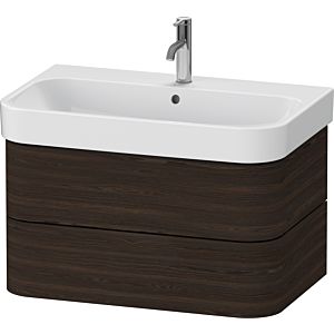 Duravit Happy D.2 Plus HP4387069690000 77,5 x 49 cm, noyer brossé, 2 tiroirs
