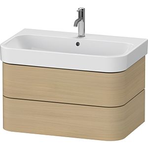 Duravit Happy D.2 Plus Waschtisch-Unterschrank HP4387071710000 77,5 x 49 cm, mediterrane Eiche, 2 Schubkästen