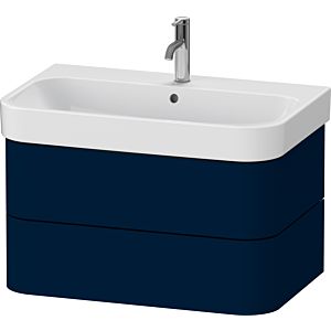 Duravit Happy D.2 Plus Waschtisch-Unterschrank HP4387098980000 77,5 x 49 cm, nachtblau seidenmatt, 2 Schubkästen