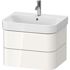 Duravit Happy D.2 Plus Waschtisch-Unterschrank HP4386022220000 62,5 x 49 cm, weiß hochglanz, 2 Schubkästen