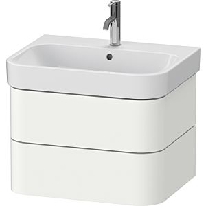Duravit Happy D.2 Plus Waschtisch-Unterschrank HP4386036360000 62,5 x 49 cm, weiß seidenmatt, 2 Schubkästen