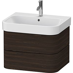 Duravit Happy D.2 Plus HP4386069690000 62.5 x 49 cm, brushed walnut, 2 drawers