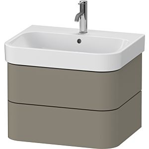 Duravit Happy D.2 Plus HP4386092920000 62.5 x 49 cm, stone gray satin finish, 2 drawers