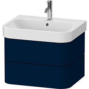 Duravit Happy D.2 Plus HP4386098980000 62.5 x 49 cm, midnight blue satin finish, 2 drawers
