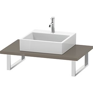 Duravit L-Cube Konsole LC106C08989 Stärke 3 cm, flannel grey hochglanz, für Aufsatzbecken, variabel