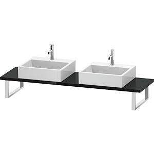 Duravit L-Cube LC105C04040 épaisseur 3 cm, noir brillant, pour Vasques  à poser , variable